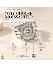 Bague de fiançailles Moissanite 204171