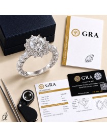 Bague de fiançailles Moissanite 212634